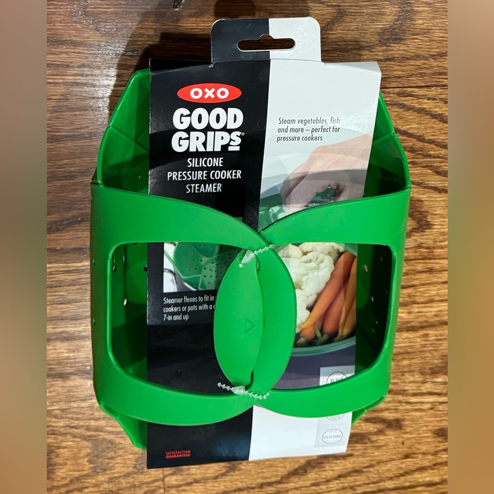 OXO Good Grips Green Silicone Pressure Cooker Steamer